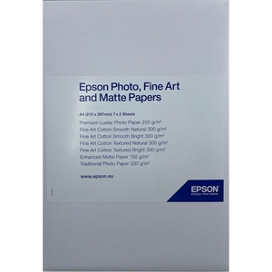 Epson Photo, Fine Art and Matte papers A4 sample pack